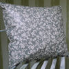 Outdoor Kissen Grau mit Blumenranken