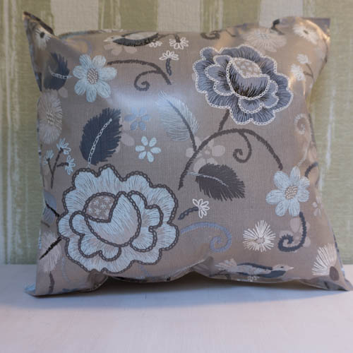 Wachstuchkissen Outdoor Kissen Blume & Vogel Wachstuchkissen / Outdoor Kissen Blume & Vogel