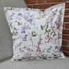 Wachstuchkissen / Outdoor Kissen Blumen - 50x50cm