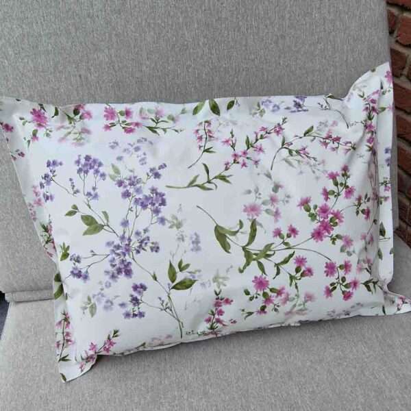 Wachstuchkissen / Outdoor Kissen Blumen 40*60cm