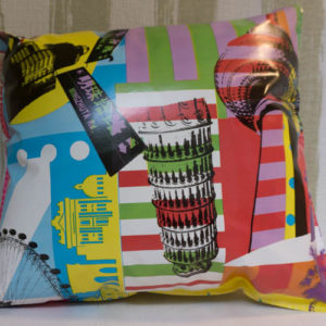 Outdoor Kissen Hauptstädte - Berlin - New York