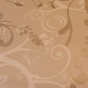 Wachstuch / Outdoor Kissen Braun mit Muster