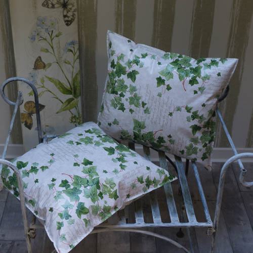 Wachstuch Outdoor Kissen Efeu Wachstuch / Outdoor Kissen Efeu