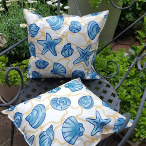 Outdoor Kissen Muschel & Seestern
