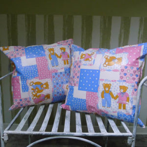 Kinderzimmerkissen Bär rosa