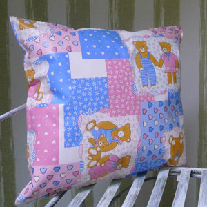 Kinderzimmerkissen Bär rosa