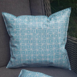 Outdoorkissen in Blau