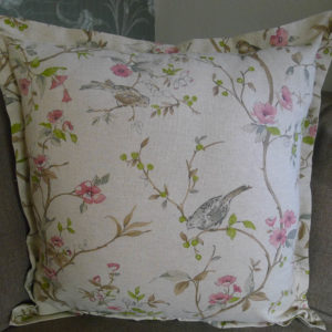 Kissenhülle Vogel Stoff Leinenoptik
