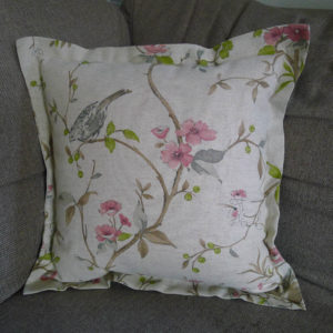 Kissenhülle Vogel Stoff Leinenoptik