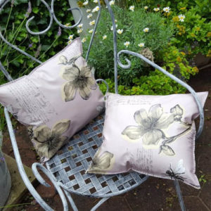 Wachstuchkissen Blume