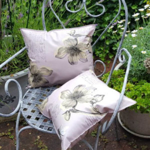 Wachstuchkissen Blume