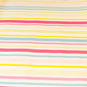 Wachstuchkissen Streifen bunt