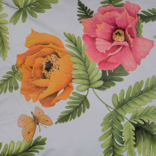 Kissen Blume und Schmetterling Kissen Blume mit Schmetterling