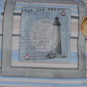 Gartenkissen / Outdoorkissen Maritim Shabby