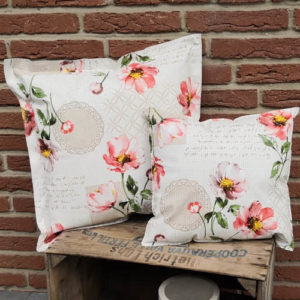 Loungekissen Blumen 35x38cm und 50x50cm