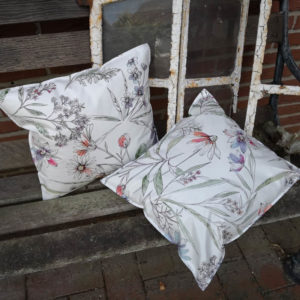 Wachstuch / Outdoor Kissen Frühlingsboten 2 Kissen