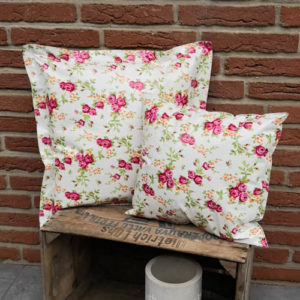 Outdoor Kissen Röschen 38x35cm & 50x50cm