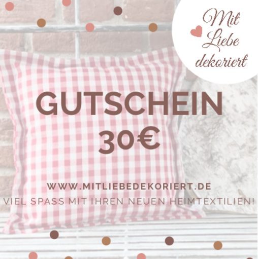 Mit Liebe dekoriert