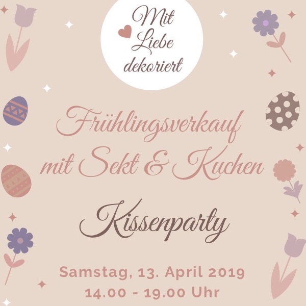 Frühlingsverkauf / Kissenparty Weyhe