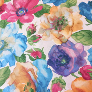 Meterware Bunte Blumen