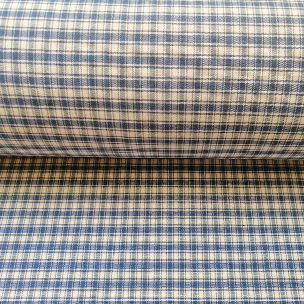 Meterware Kariert in blau - Landhausstil