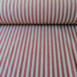 Tischläufer Landhausstil mit roten Streifen Muster