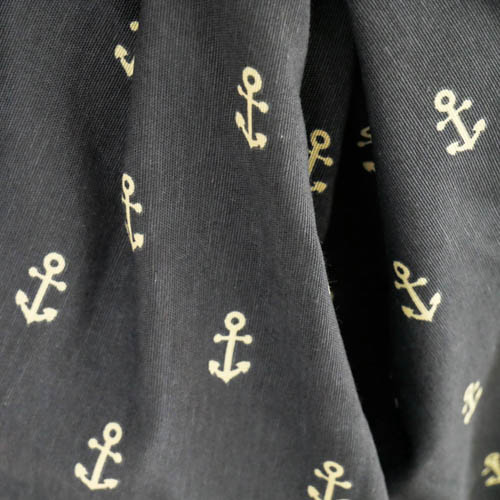 Meterware Maritim mit Anker Meterware Maritim mit Anker