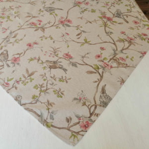 Mitteldecke Leinen mit Vogelmotiv - toll fürs Esszimmer