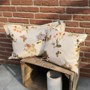 Outdoorkissen Frühblüher beige