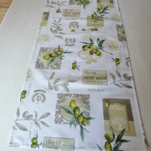 Tischläufer Oliven - mediterraner Stil