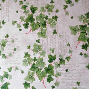 Mitteldecke abwaschbar mit Efeumotiv
