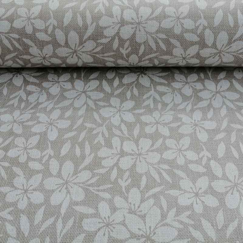 Mitteldecke Braun mit Blumenranken Mitteldecke Braun mit Blumenranken