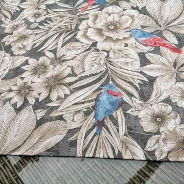 Mitteldecke Vogel beschichtet grau