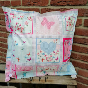 Schmetterling Kissen aus Wachstuch 50x50cm
