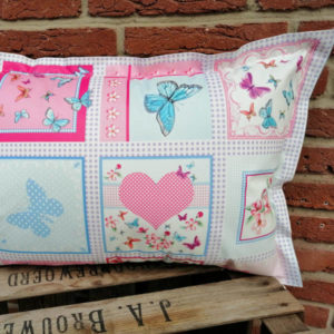 Schmetterling Kissen aus Wachstuch 40x60cm