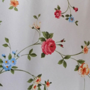 Mitteldecke Sommer - Streublümchen auf beige Motiv