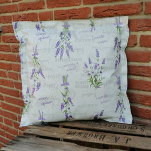 Wachstuchkissen Outdoor Kissen Lavendel 50x50cm