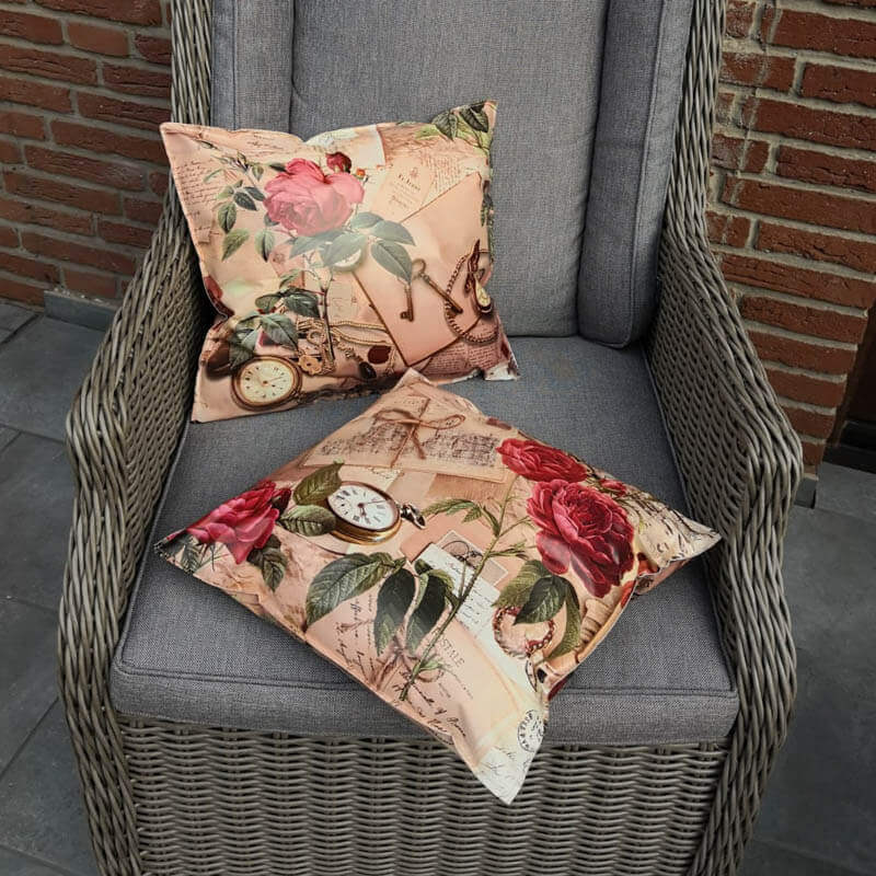 Wachstuchkissen Rosen Nostalgie klein Wachstuchkissen Rosen Nostalgie klein