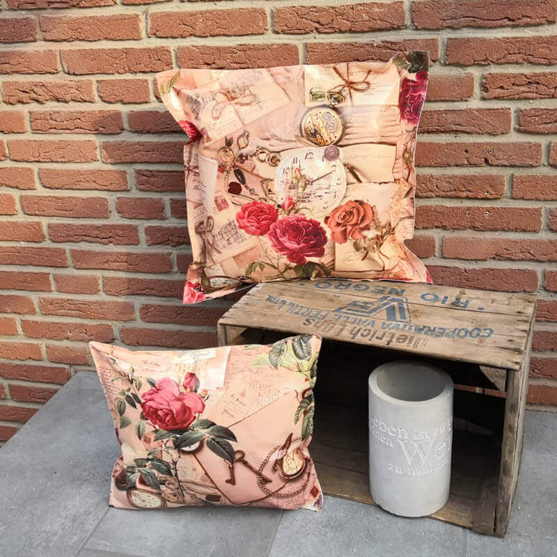 Wachstuchkissen Rosen Nostalgie4_Shop 50x50cm Wachstuchkissen Rosen Nostalgie4_Shop 50x50cm