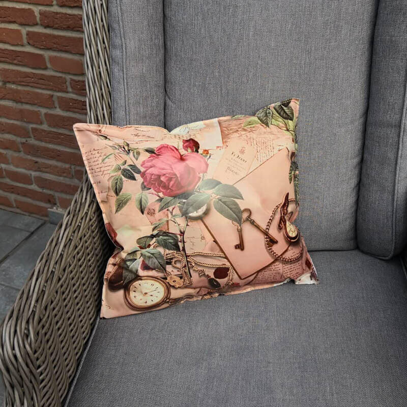 Wachstuchkissen Rosen Nostalgie_Shop 35x38cm Wachstuchkissen Rosen Nostalgie_Shop 35x38cm