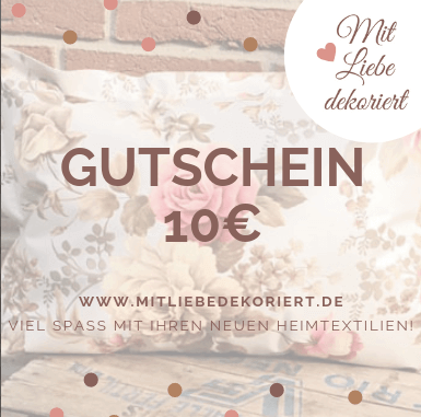 Den Muttertag vergessen? - Gutschein Mit Liebe dekoriert 10€