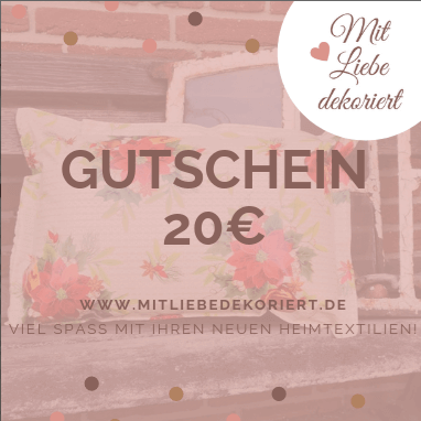 Den Muttertag vergessen? - Gutschein Mit Liebe dekoriert 20€