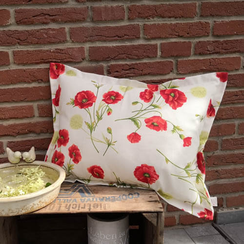 Geschenkideen zum Muttertag - Kissenhülle Mohn