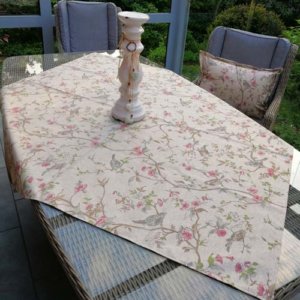 Mitteldecke Vogel aus beschichteter Baumwolle