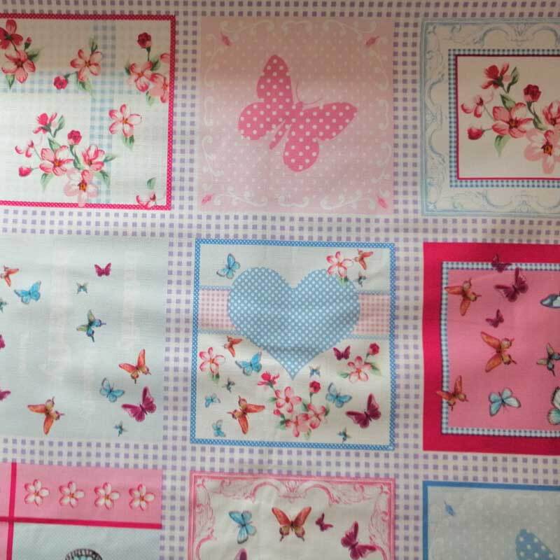 Wachstuch Tischdecke Schmetterlinge & Vögel - Butterfly Wachstuch Tischdecke Schmetterlinge & Vögel - Butterfly