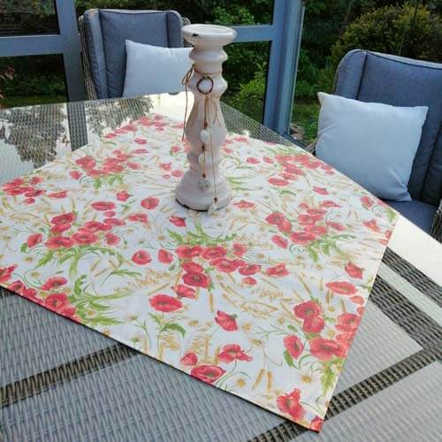 Garten Tischdecke Mohn (beschichtet) Garten Tischdecke Mohn (beschichtet)