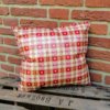 Garten Kissen Xmas rot kariert mit Herzen 35x38cm
