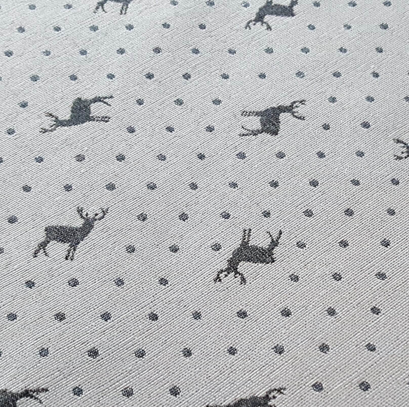 Stoff Hirsch mit Punkten in creme Stoff Hirsch mit Punkten in creme