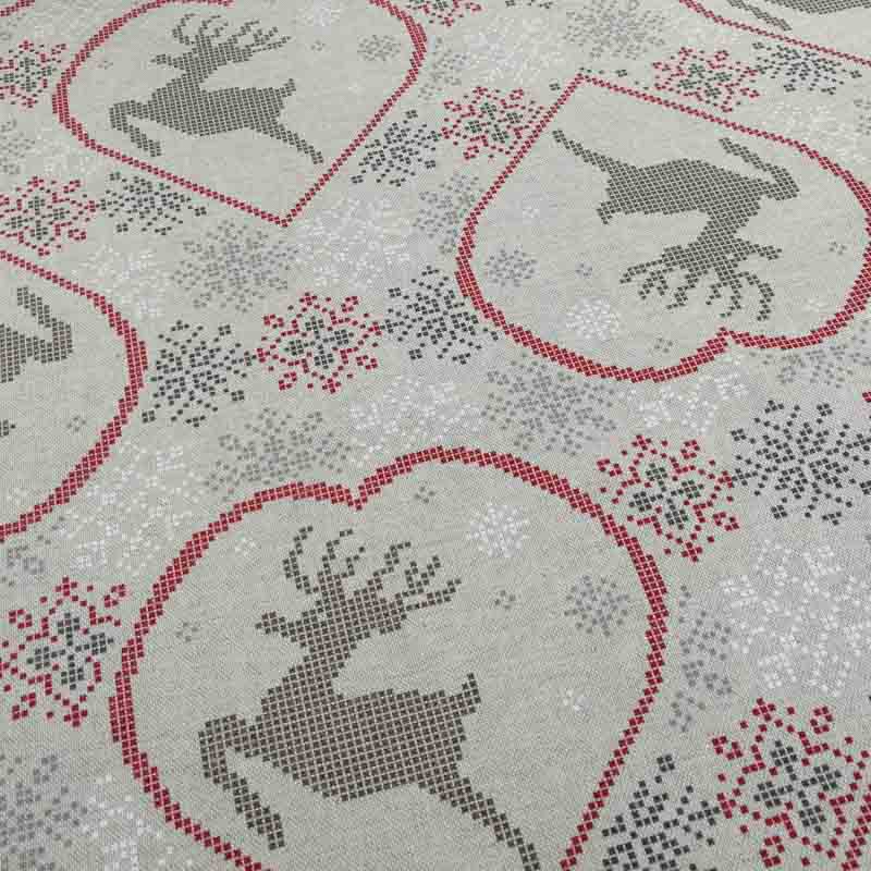 Beschichtete Baumwolle Hirsch Mitteldecke Meterware Hirsch aus beschichter Baumwolle