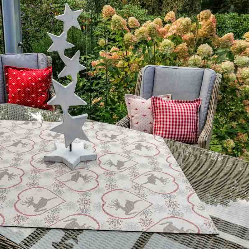 Beschichtete Baumwolle Hirsch Mitteldecke Garten Tischdecke Hirsch (beschichtet)